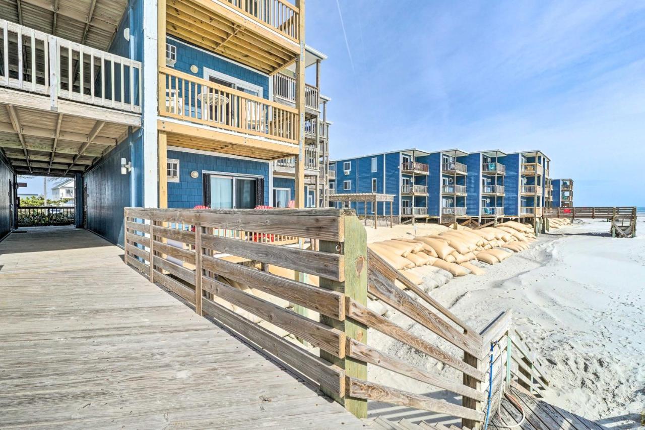 North Topsail Condo - Steps To Beach! North Topsail Beach Ngoại thất bức ảnh